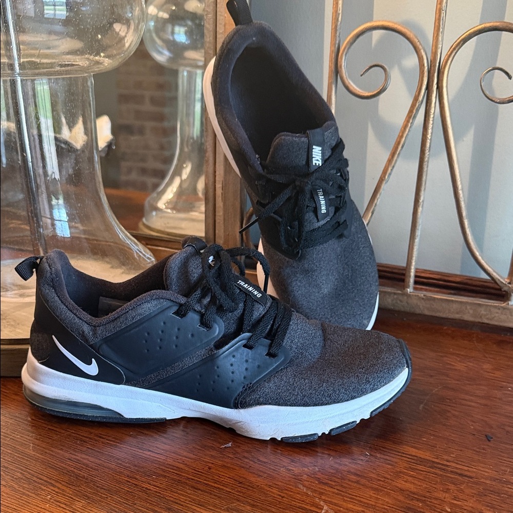 Nike Black and Gray womens Training Shoes size 9